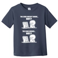 Funny Programmer Code Works Why Meme Tee Toddler T-Shirt