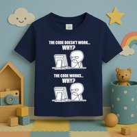 Funny Programmer Code Works Why Meme Tee Toddler T-Shirt
