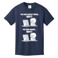 Funny Programmer Code Works Why Meme Tee Kids T-Shirt