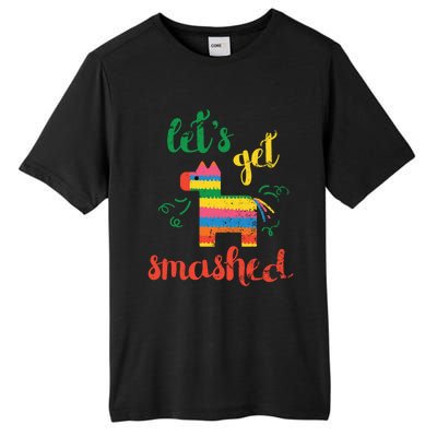 Funny PiñAta Cinco De Mayo LetS Get Smashed Cool Gift Tall Fusion ChromaSoft Performance T-Shirt