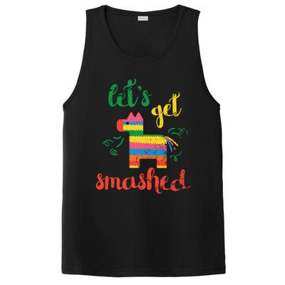 Funny PiñAta Cinco De Mayo LetS Get Smashed Cool Gift PosiCharge Competitor Tank