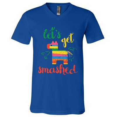 Funny PiñAta Cinco De Mayo LetS Get Smashed Cool Gift V-Neck T-Shirt