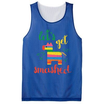 Funny PiñAta Cinco De Mayo LetS Get Smashed Cool Gift Mesh Reversible Basketball Jersey Tank