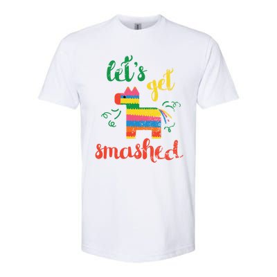 Funny PiñAta Cinco De Mayo LetS Get Smashed Cool Gift Softstyle CVC T-Shirt