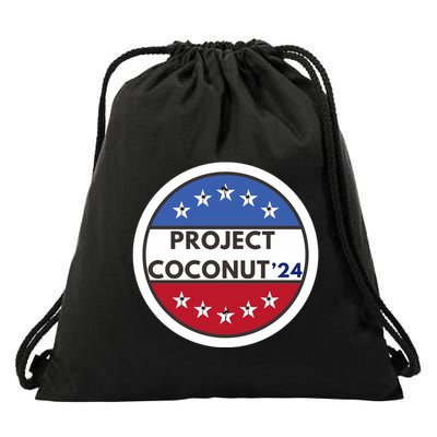 Funny Project Coconut Tree 24 Kamala Harris President Gen Z Drawstring Bag