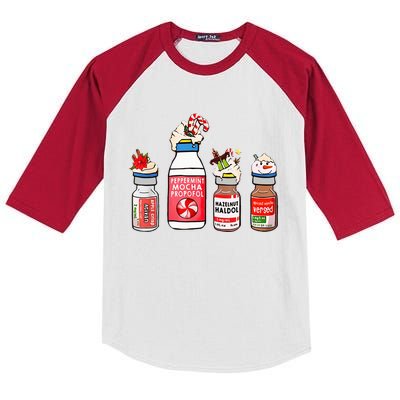 Funny Propofol Christmas Nurse CRNA PACU ER ED ICU Kids Colorblock Raglan Jersey