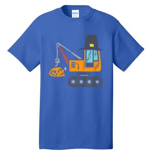 Funny Pilgrim Crane Turkey Thanksgiving Truck Tall T-Shirt