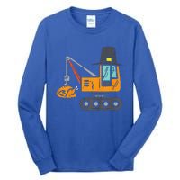 Funny Pilgrim Crane Turkey Thanksgiving Truck Tall Long Sleeve T-Shirt