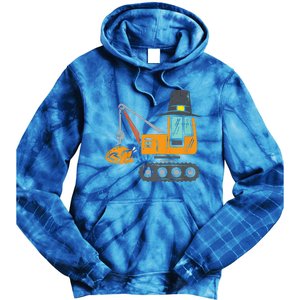 Funny Pilgrim Crane Turkey Thanksgiving Truck Tie Dye Hoodie