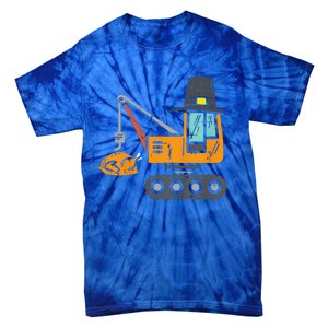 Funny Pilgrim Crane Turkey Thanksgiving Truck Tie-Dye T-Shirt