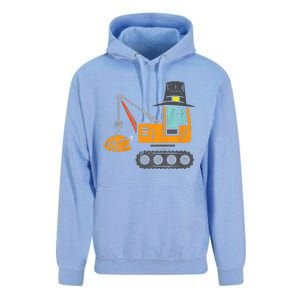 Funny Pilgrim Crane Turkey Thanksgiving Truck Unisex Surf Hoodie