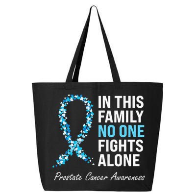 Family Prostate Cancer Awareness Light Blue Ribbon Survivor 25L Jumbo Tote
