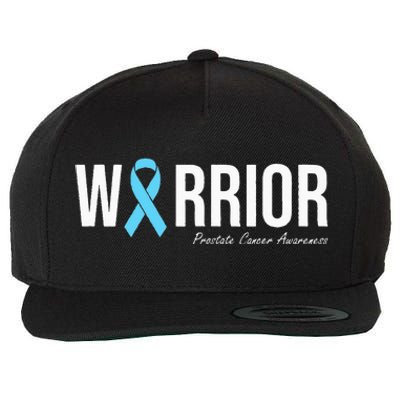 Family Prostate Cancer Awareness Light Blue Ribbon Warrior Wool Snapback Cap