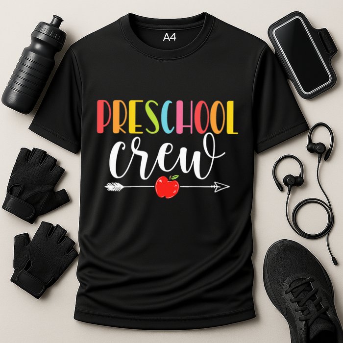 Funny Preschool Crew Teacher First Day Of School Cooling Performance Crew T-Shirt