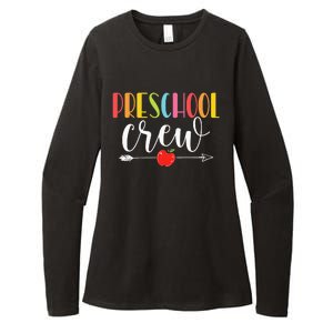 Funny Preschool Crew Teacher First Day Of School Womens CVC Long Sleeve Shirt