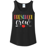 Funny Preschool Crew Teacher First Day Of School Ladies Essential Tank