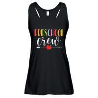 Funny Preschool Crew Teacher First Day Of School Ladies Essential Flowy Tank