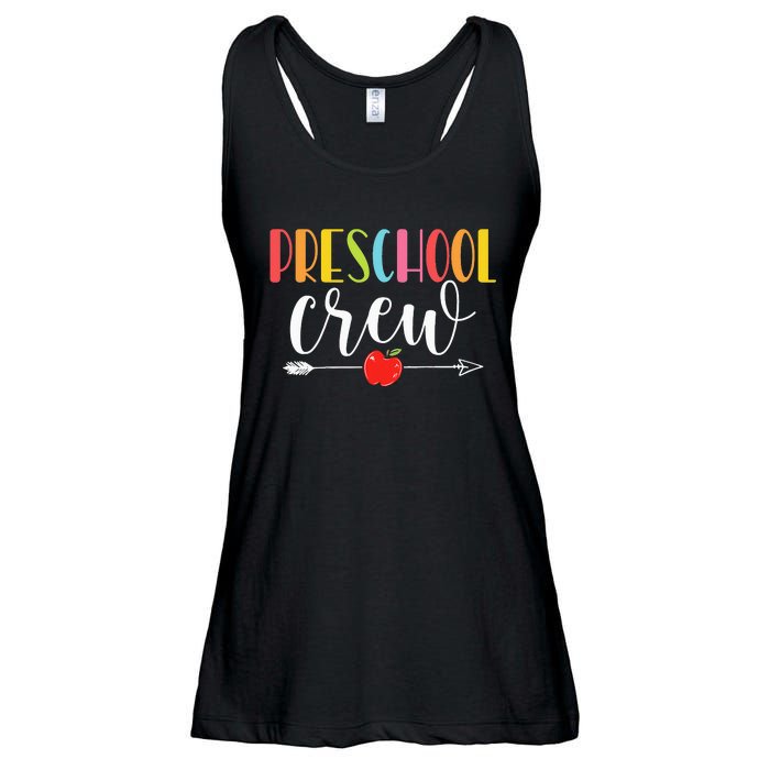 Funny Preschool Crew Teacher First Day Of School Ladies Essential Flowy Tank