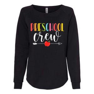 Funny Preschool Crew Teacher First Day Of School Womens California Wash Sweatshirt