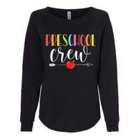 Funny Preschool Crew Teacher First Day Of School Womens California Wash Sweatshirt