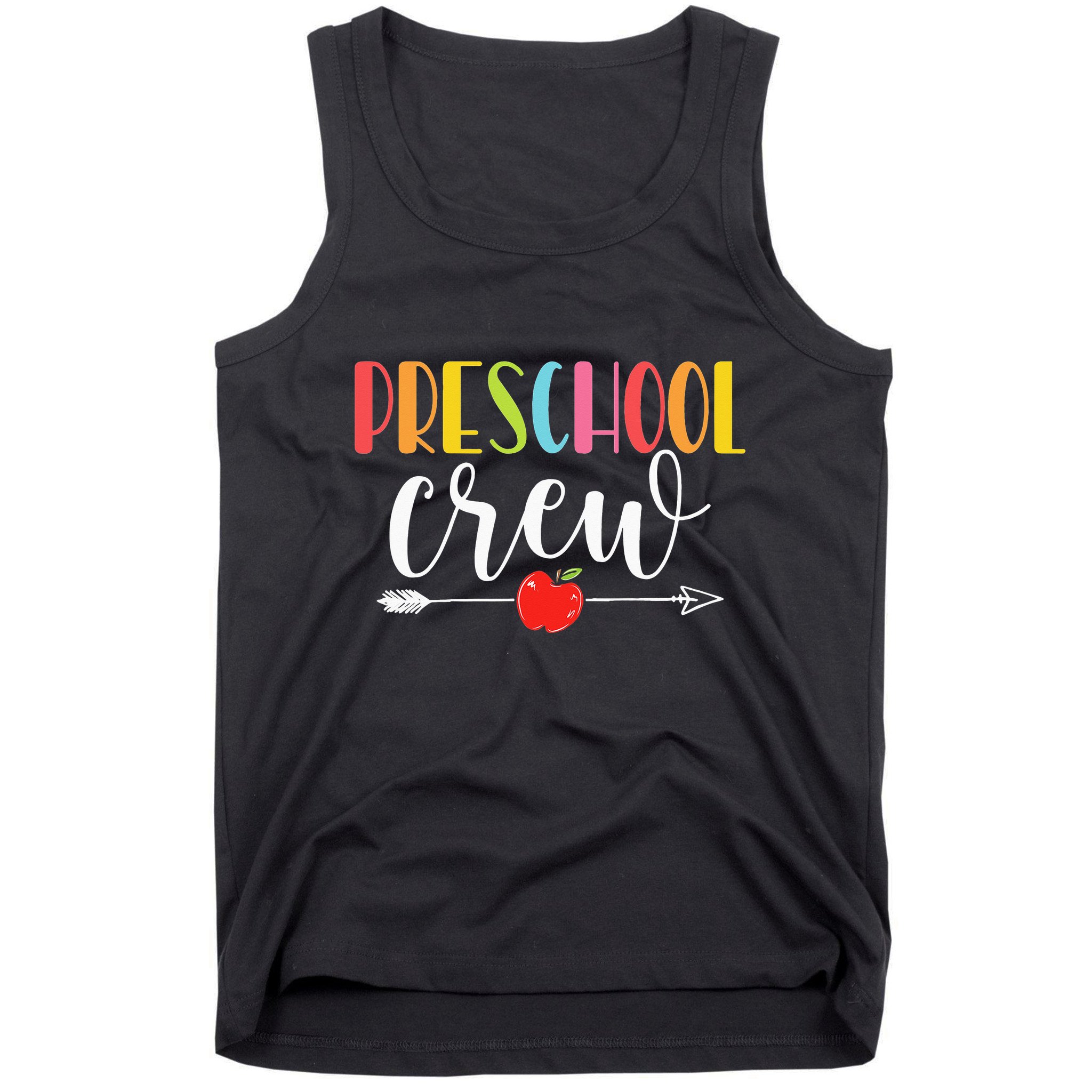 Funny Preschool Crew Teacher First Day Of School Tank Top
