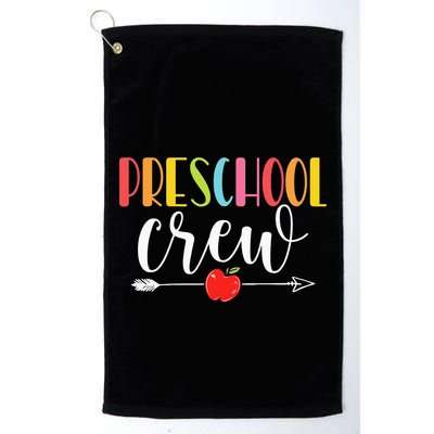 Funny Preschool Crew Teacher First Day Of School Golf Towel