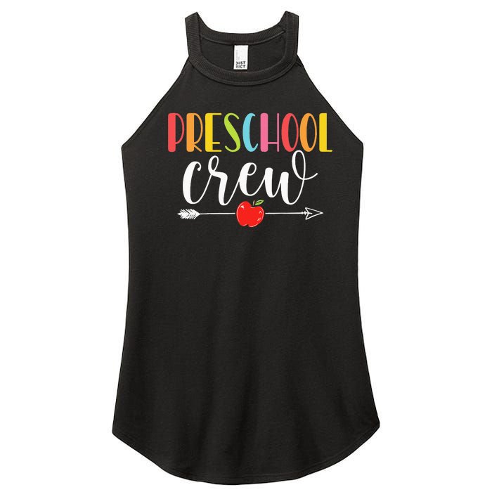 Funny Preschool Crew Teacher First Day Of School Women's Perfect Tri Rocker Tank