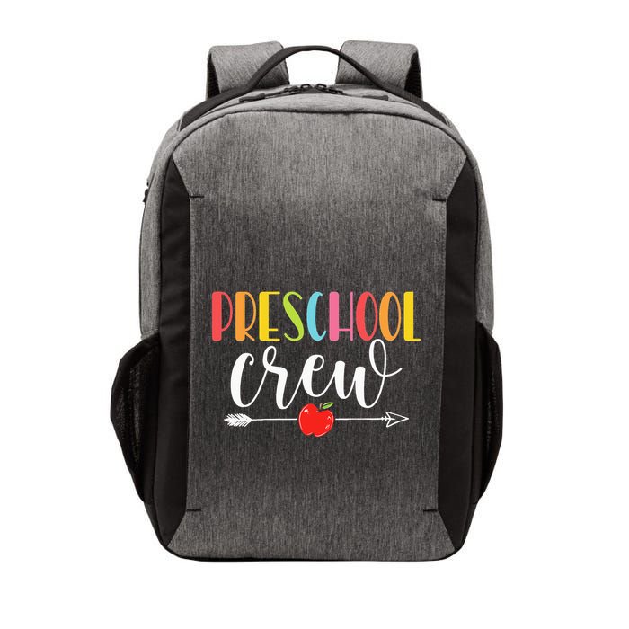 Funny Preschool Crew Teacher First Day Of School Vector Backpack