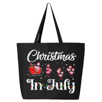 flamingo pink camping car christmas in july party 25L Jumbo Tote