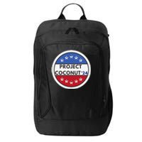 Funny Project Coconut Tree 24 Kamala Harris President Gen Z Sweat City Backpack