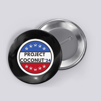 Funny Project Coconut Tree 24 Kamala Harris President Gen Z Sweat Button