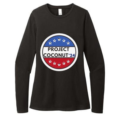 Funny Project Coconut Tree 24 Kamala Harris President Gen Z Sweat Womens CVC Long Sleeve Shirt