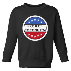 Funny Project Coconut Tree 24 Kamala Harris President Gen Z Sweat Toddler Sweatshirt