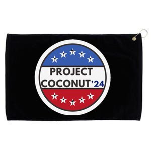 Funny Project Coconut Tree 24 Kamala Harris President Gen Z Sweat Grommeted Golf Towel