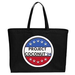 Funny Project Coconut Tree 24 Kamala Harris President Gen Z Sweat Cotton Canvas Jumbo Tote