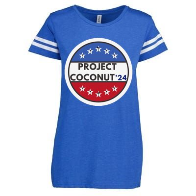 Funny Project Coconut Tree 24 Kamala Harris President Gen Z Sweat Enza Ladies Jersey Football T-Shirt