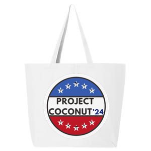 Funny Project Coconut Tree 24 Kamala Harris President Gen Z Sweat 25L Jumbo Tote