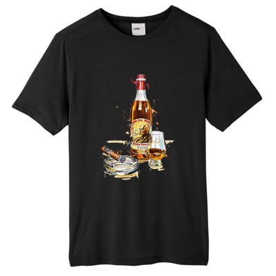 Funny Pappy & Cigar Painting, Blantons, Buffalo Trace 1 Tall Fusion ChromaSoft Performance T-Shirt