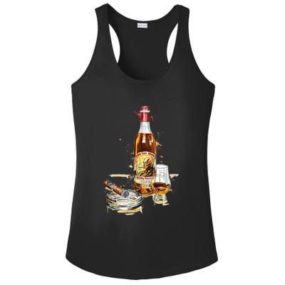 Funny Pappy & Cigar Painting, Blantons, Buffalo Trace 1 Ladies PosiCharge Competitor Racerback Tank