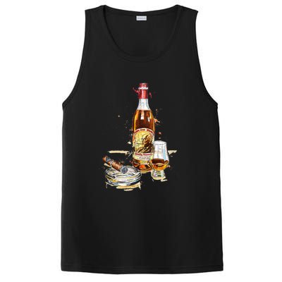 Funny Pappy & Cigar Painting, Blantons, Buffalo Trace 1 PosiCharge Competitor Tank