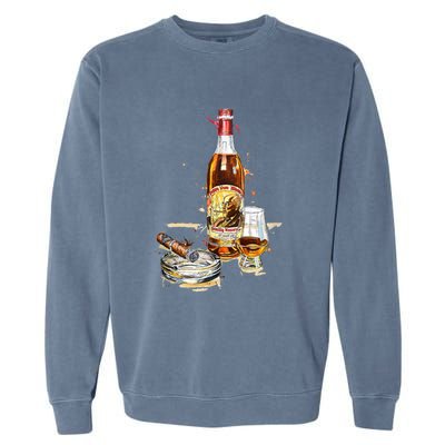 Funny Pappy & Cigar Painting, Blantons, Buffalo Trace 1 Garment-Dyed Sweatshirt