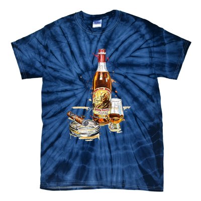 Funny Pappy & Cigar Painting, Blantons, Buffalo Trace 1 Tie-Dye T-Shirt