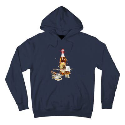 Funny Pappy & Cigar Painting, Blantons, Buffalo Trace 1 Tall Hoodie