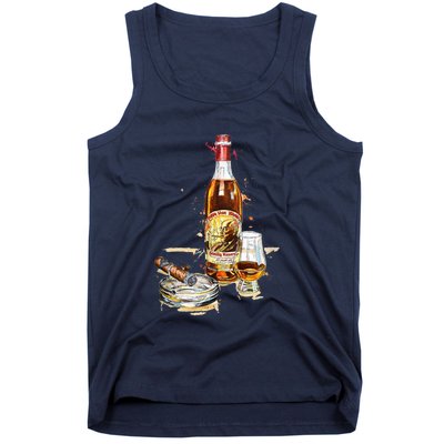 Funny Pappy & Cigar Painting, Blantons, Buffalo Trace 1 Tank Top