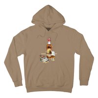 Funny Pappy & Cigar Painting, Blantons, Buffalo Trace 1 Hoodie