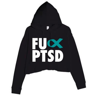 Fu Ptsd Cool Gift Post Traumatic Stress Disorder Awareness Gift Crop Fleece Hoodie