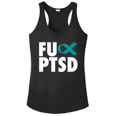 Fu Ptsd Cool Gift Post Traumatic Stress Disorder Awareness Gift Ladies PosiCharge Competitor Racerback Tank