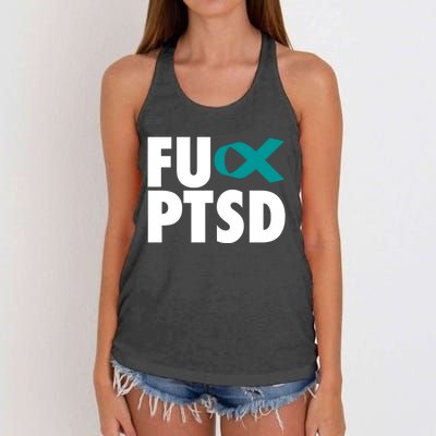 Fu Ptsd Cool Gift Post Traumatic Stress Disorder Awareness Gift Women's Knotted Racerback Tank