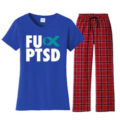 Fu Ptsd Cool Gift Post Traumatic Stress Disorder Awareness Gift Women's Flannel Pajama Set