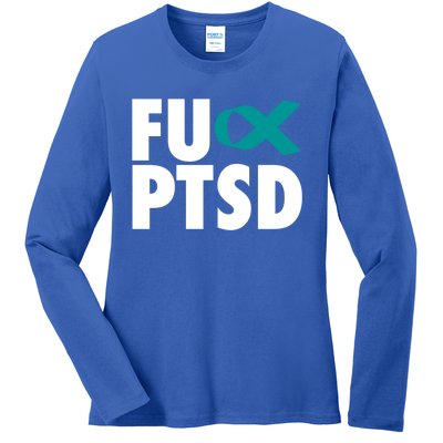 Fu Ptsd Cool Gift Post Traumatic Stress Disorder Awareness Gift Ladies Long Sleeve Shirt